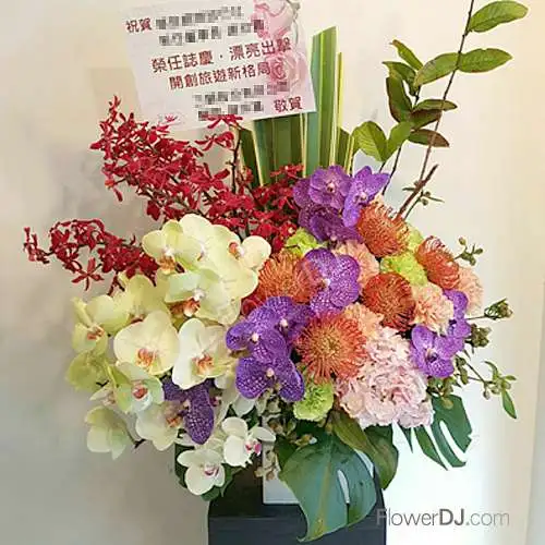 喜慶-設計盆花