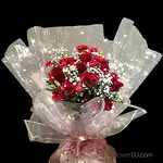 母親節限定款康乃馨玫瑰發光花束