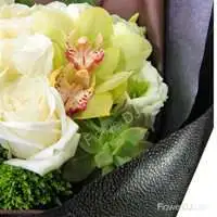 Blanche 台灣特級白玫瑰花束-18朵