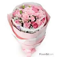 絕代佳人-康乃馨玫瑰花束-母親節 活動