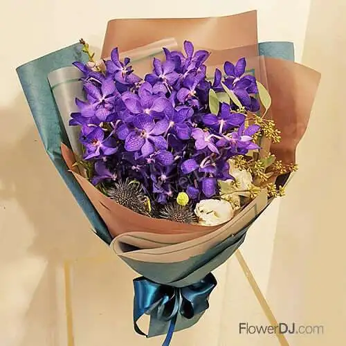 紫色千岱蘭花束