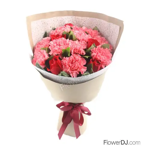 康乃馨玫瑰花束 花店送花