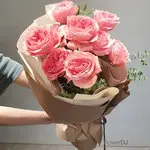 庭園玫瑰花束九朵送台北