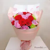 台北送花 18朵玫瑰花束