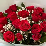 花店送花20朵紅色玫瑰花束