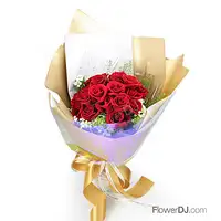 台北花店 情人節送花玫瑰大型花束