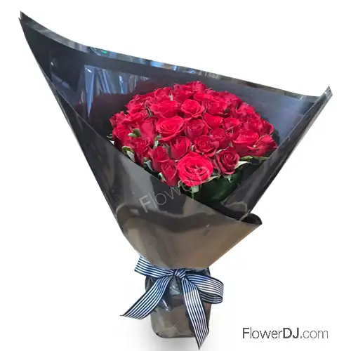 33朵紅玫瑰花束送台北