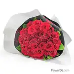 情人節花束-熱情的愛送台北-紅玫瑰33朵