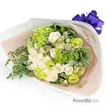 夏綠蒂-白玫瑰花束送台北