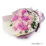 情人節送花推薦33朵混色玫瑰花束