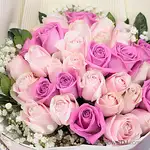 情人節送花推薦33朵混色玫瑰花束