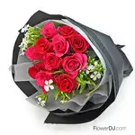 情人節送花推薦 11朵玫瑰小型花束送台北