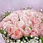花束 情人節送花粉玫瑰33朵-加贈閃耀燈串