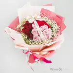 3色33朵玫瑰花束送台北 情人節推薦
