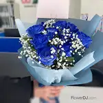 藍玫瑰花束 情人節限定送台中