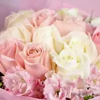 花束粉彩旖旎-16朵混色玫瑰-加贈閃耀燈串
