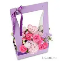 提起幸福-康乃馨花盒