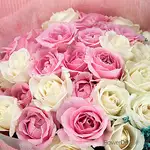 心意-33朵混色玫瑰花束