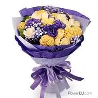 紫戀風華-香檳玫瑰花束