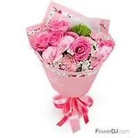 康乃馨小花束-粉色溫情-母親節 活動
