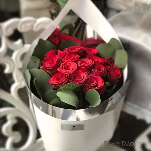 飛想愛-22朵紅玫瑰花束