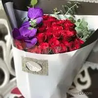 唯愛-22朵紅玫瑰花束
