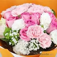 母親節送花-馨意滿滿康乃馨花束-母親節 禮物