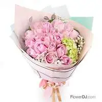 情人節訂花-推薦20朵粉玫瑰花束