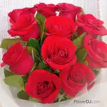 情人節送花 11朵紅玫瑰花束