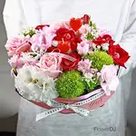 康乃馨玫瑰花盒