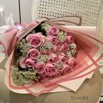 粉玫瑰花束推薦 情人節送花