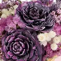 紫色的夢幻-乾燥花盆花